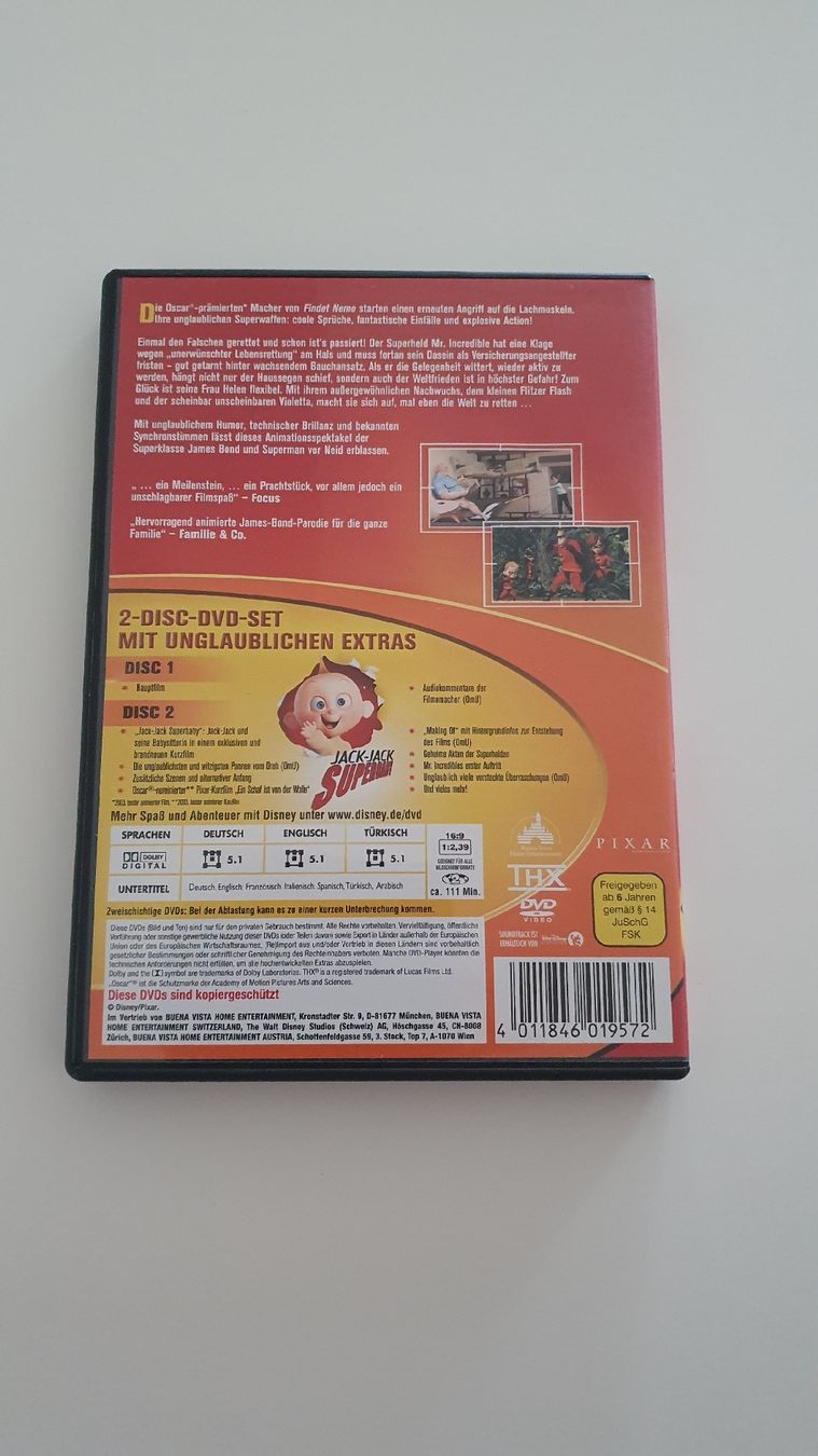 Tutti i DVDs: Die Unglaublichen – Usato da Rupperswil venduto da lenzburg02 1