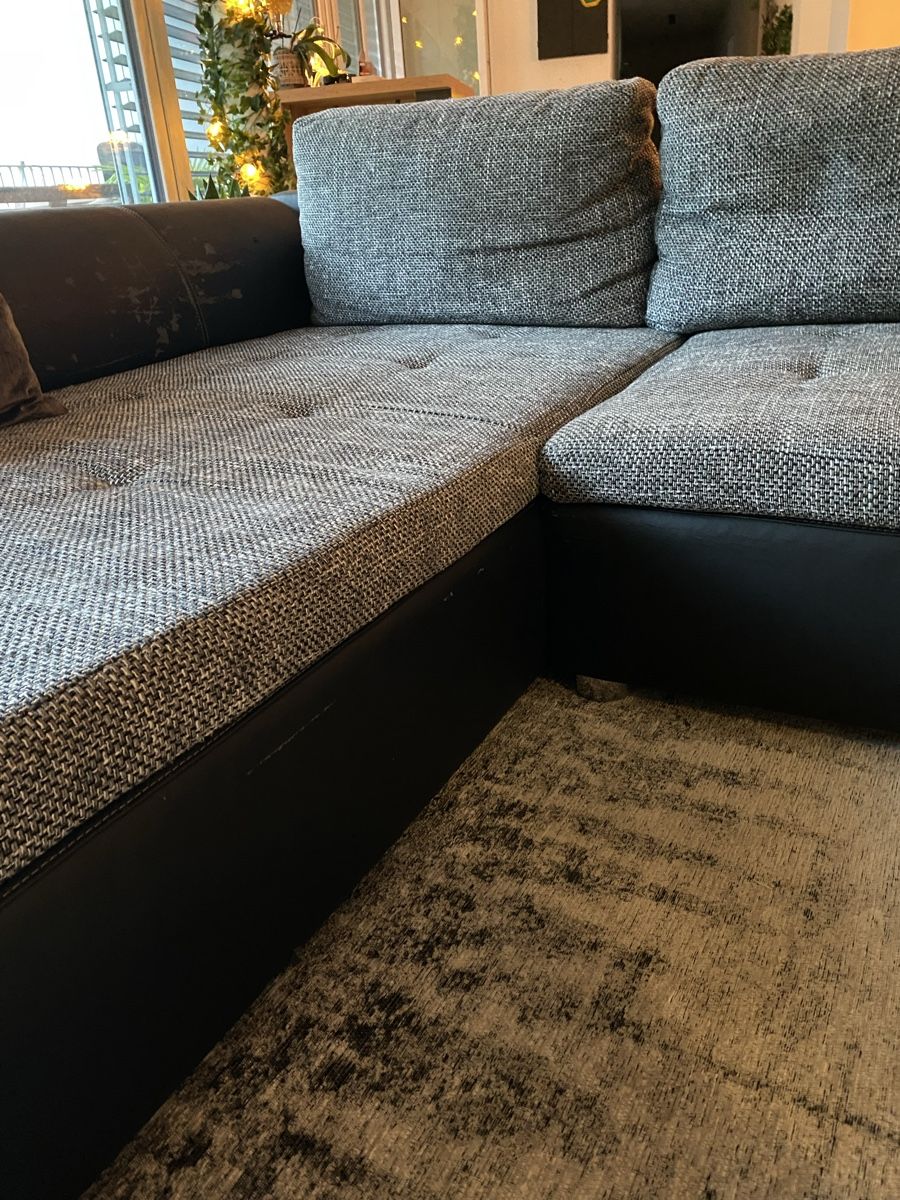 Sofas: Ecksofa, schwarz und grau-meliert – Gebraucht aus Oberglatt ZH von mar_99sg 4