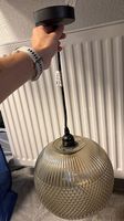Deckenlampe Glas grau