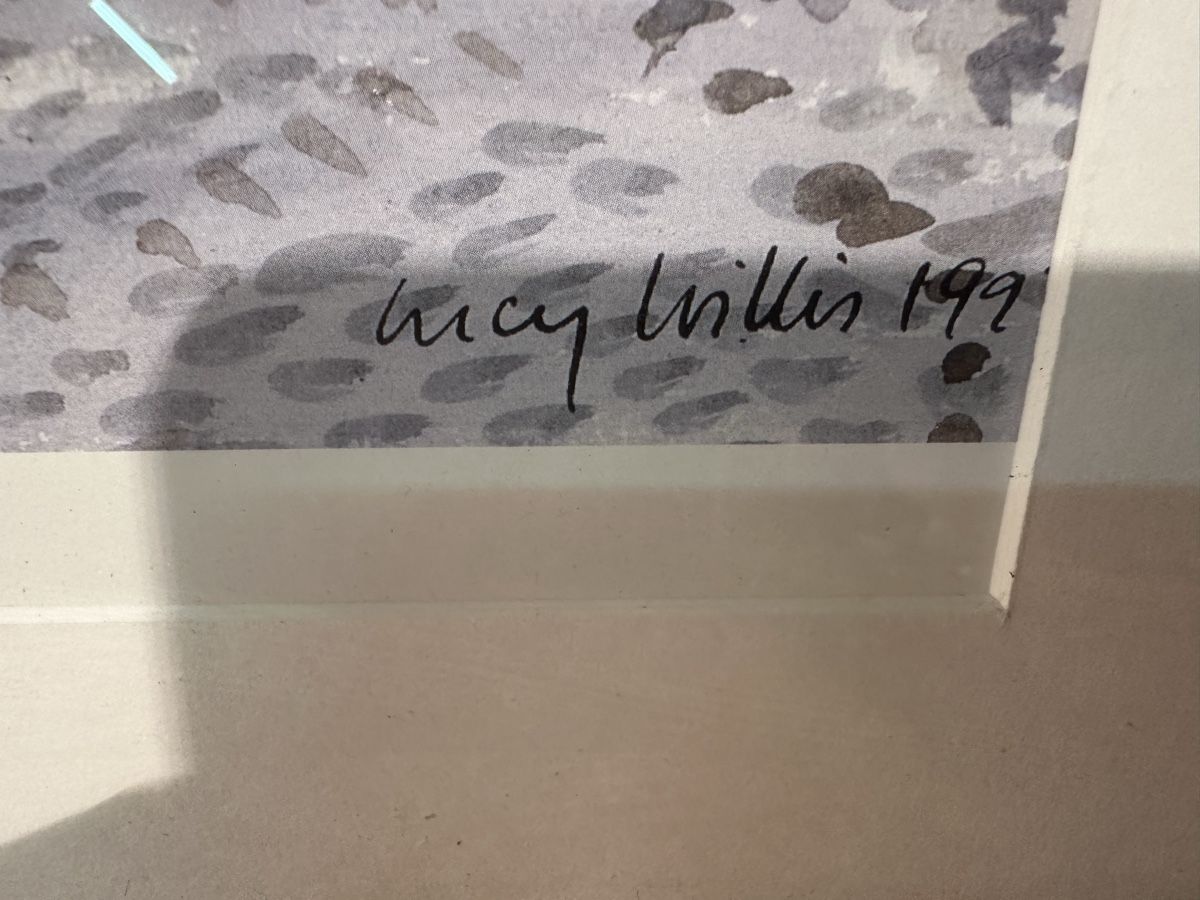Dipinti: Aquarelle encadrée, signée – Usato da Lausanne venduto da artnouveau04 5