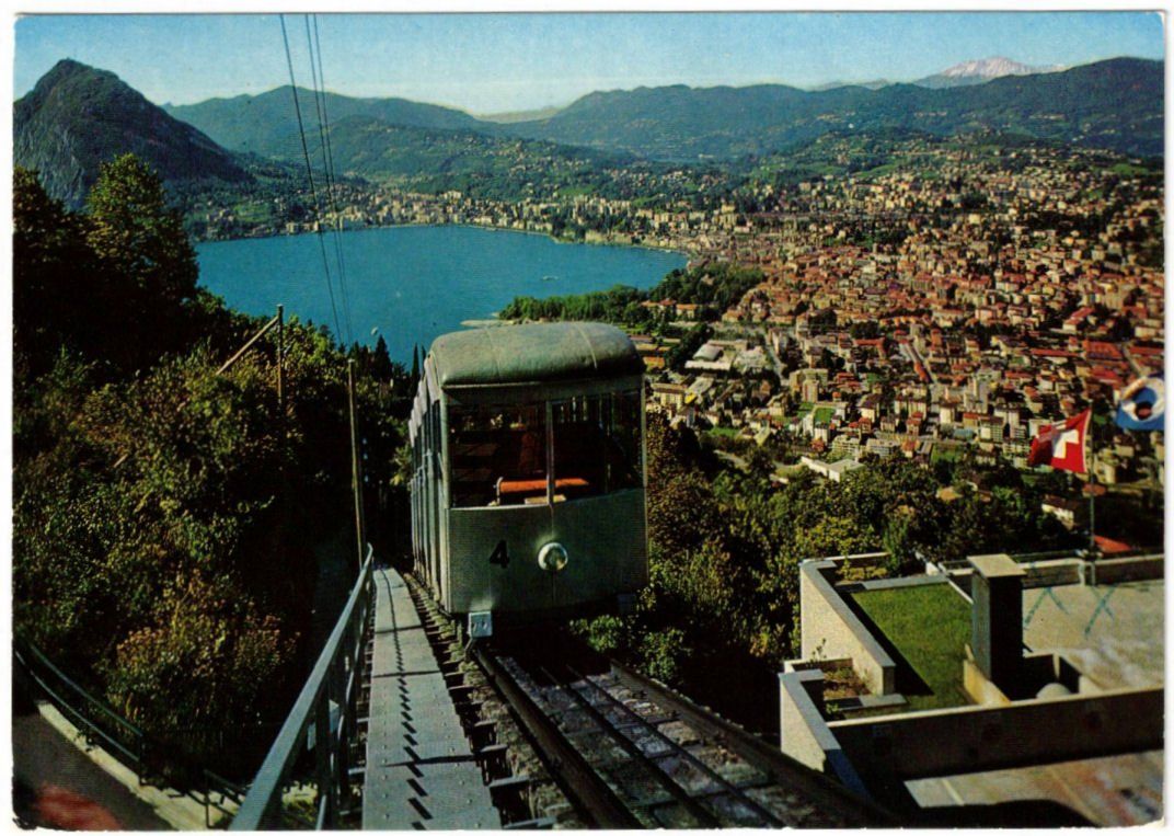 Cartoline postali: Lugano - Standseilbahn Monte Brè – Usato da Binningen venduto da Mountainrider