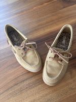 Esprit Mokassins beige Leder Grösse 40 Damen
