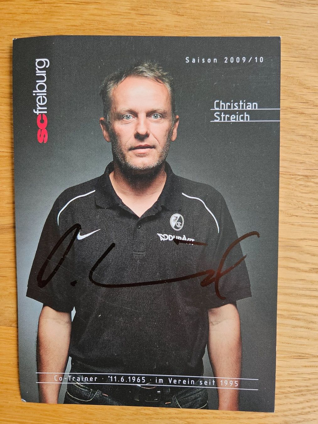 Autogramme: Handsignierte Christian Streich Autogrammkarte – Gebraucht aus Azmoos von agt_gjj8