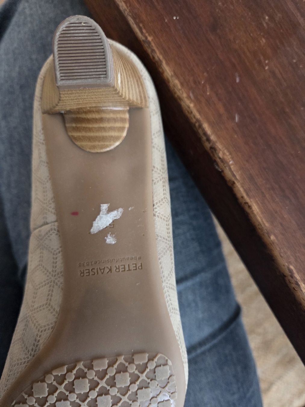 Kaiser Scarpe da donna: Peter Kaiser Echtleder Pumps Beige Gr. 38.5 Herbst – Nuovo (secondo la descrizione) da Zürich venduto da sca_w5gs 3