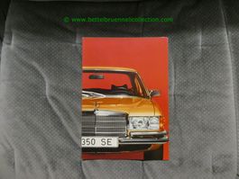 Mercedes-Benz S-Klasse 350 W116 1972/08 Prospekt deutsch