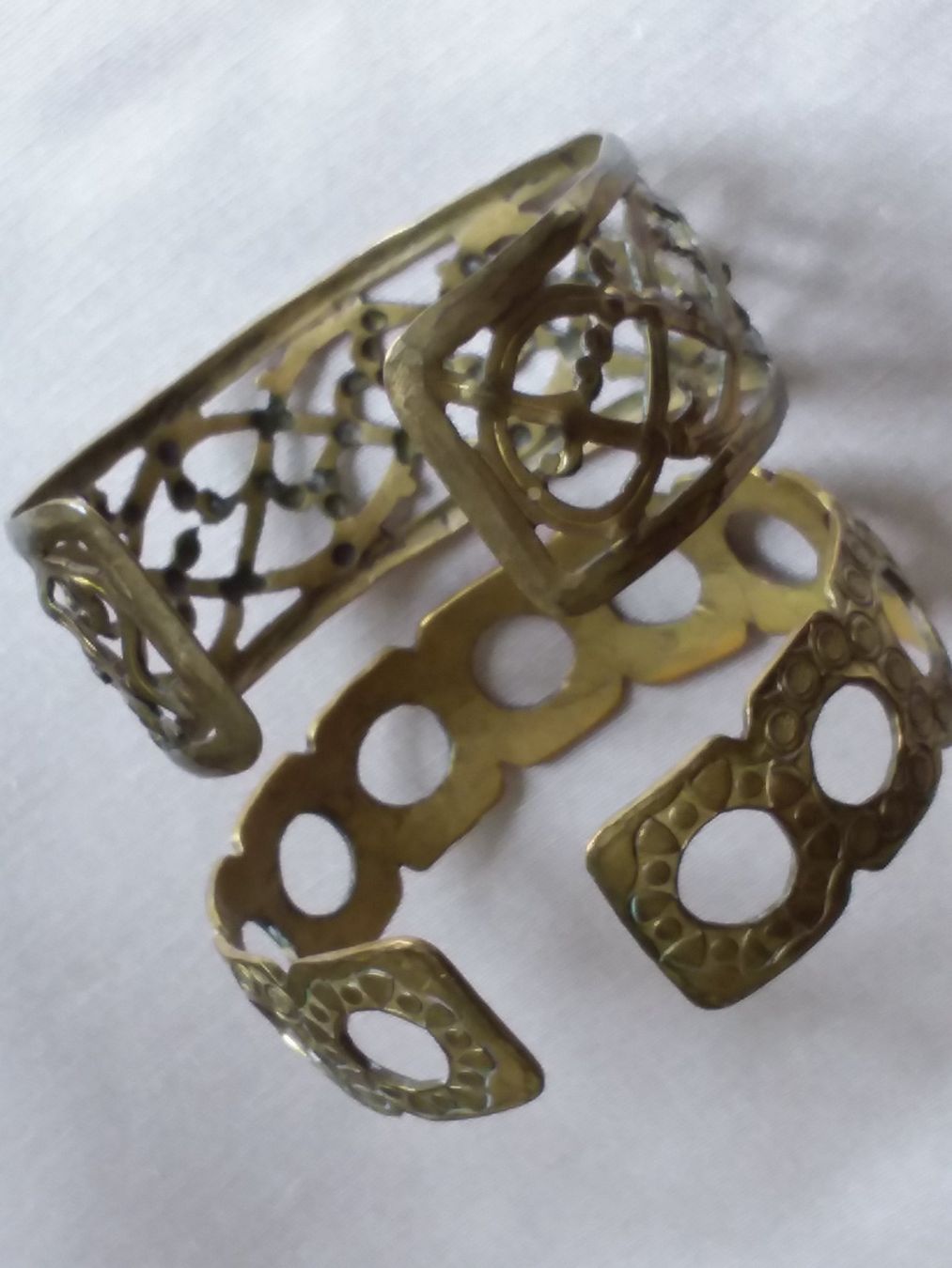 Bracciali & Braccialetti: 2 Antike Messing Armreifen ca 1900-1920 – Usato da Zürich venduto da Aleick 6