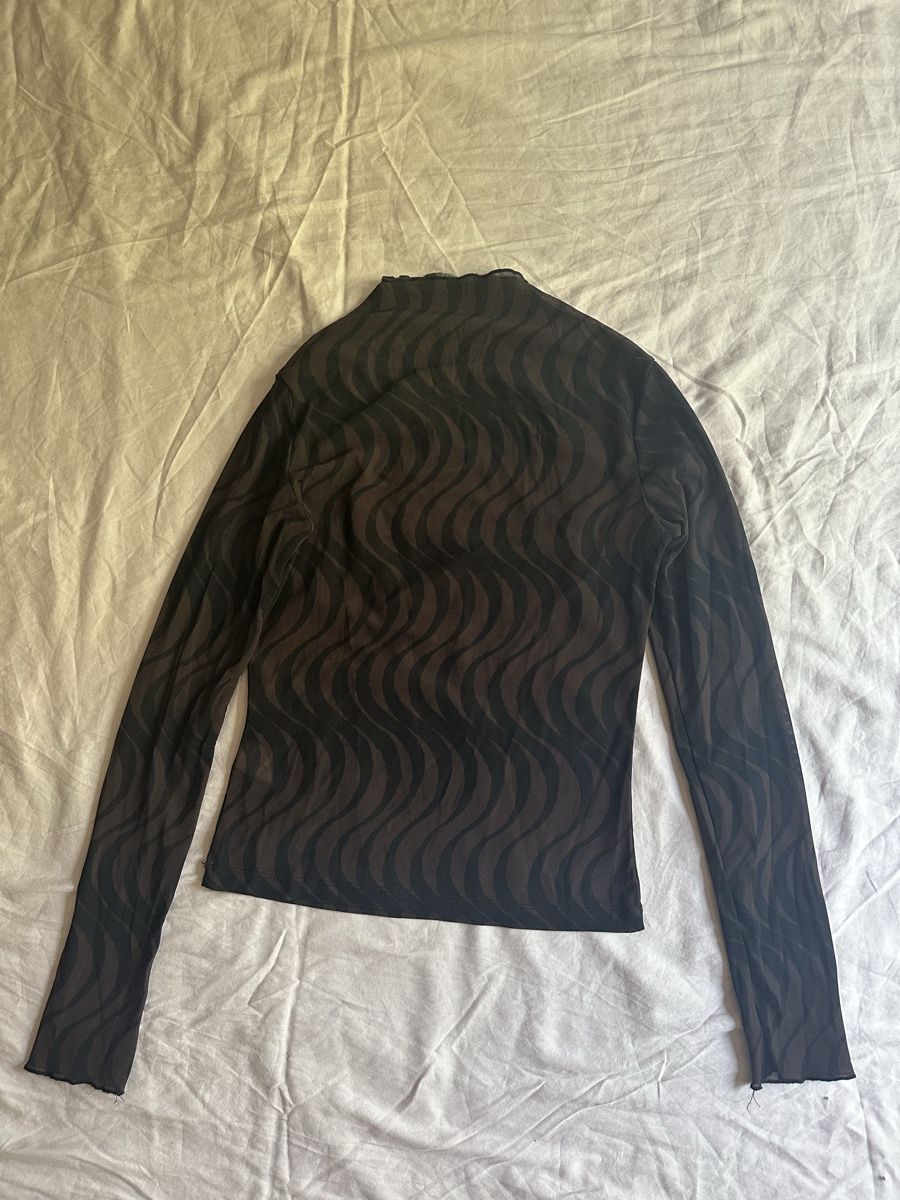 Tops: THRILLS Mesh Top brown wave pattern – Gebraucht aus Bern von nina.nmp 1