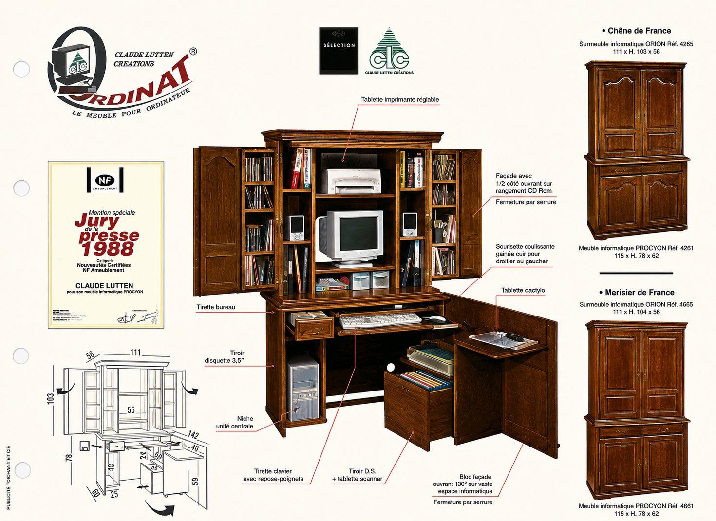 Schreibtische: Meuble de bureau pour ordinateur – Neu (gemäss Beschreibung) aus Yverdon-les-Bains von Cleg1959