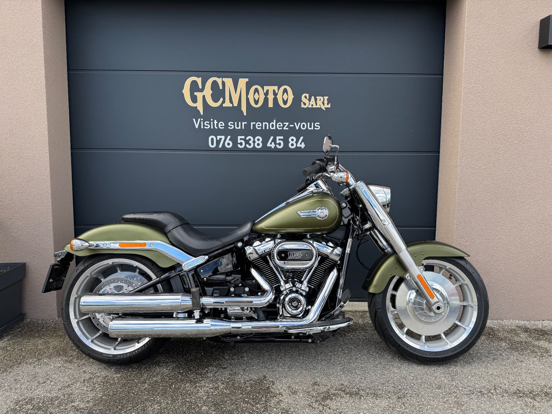 Harley-Davidson Chopper: Harley Davidson Fat Boy 114 LEASING POSSIBLE – Usato da Echallens venduto da HD90