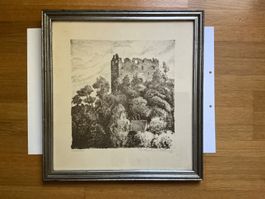 Burg Ruine Gräplang St. Gallen A. Blöchlinger 1936 Flums
