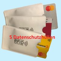 5er-Set RFID-Schutzhüllen im Kreditkarten-Format