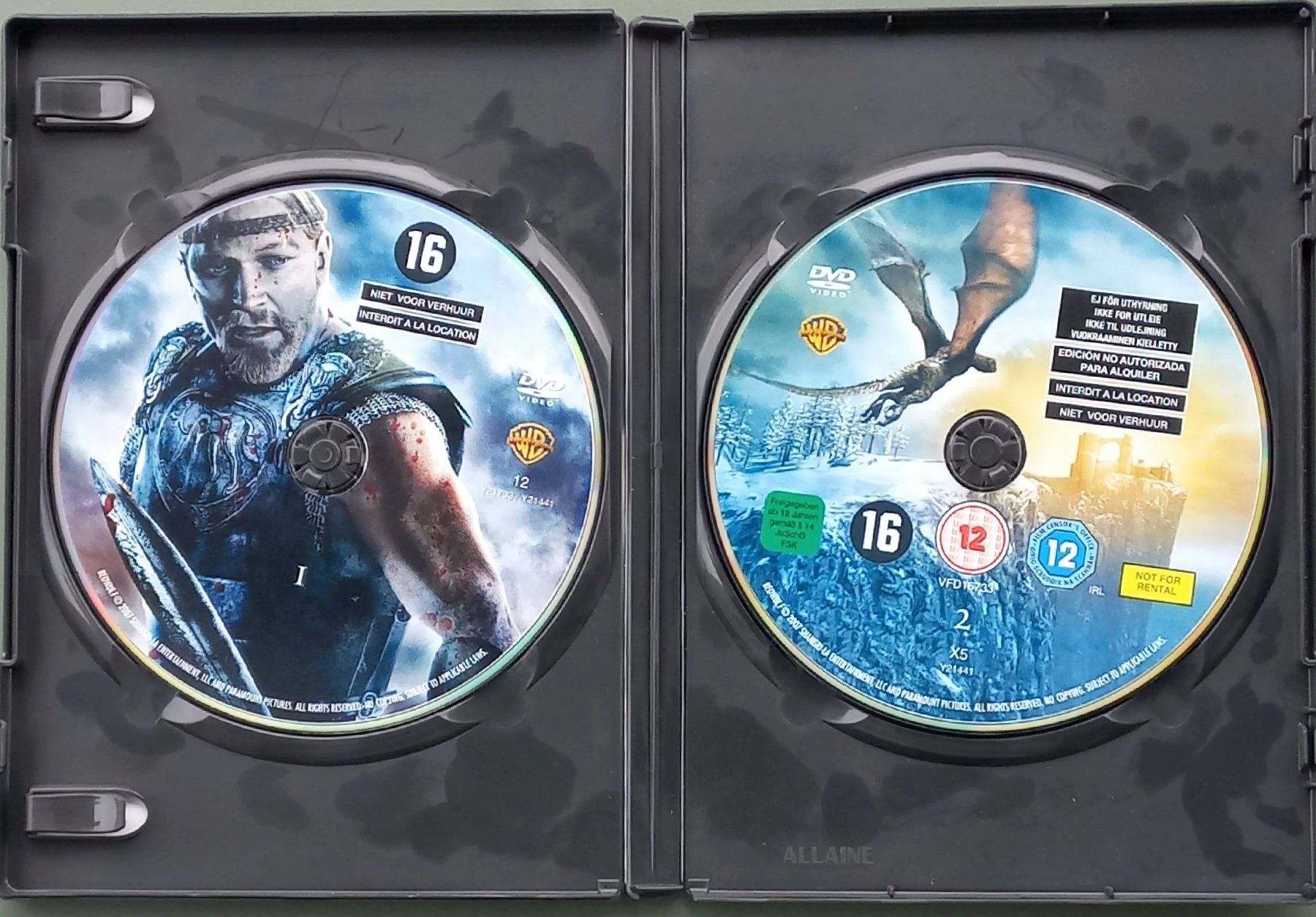 Tutti i DVDs: DVD F/E - La légende de Beowulf – Usato da Niederuzwil venduto da lubimaja 2