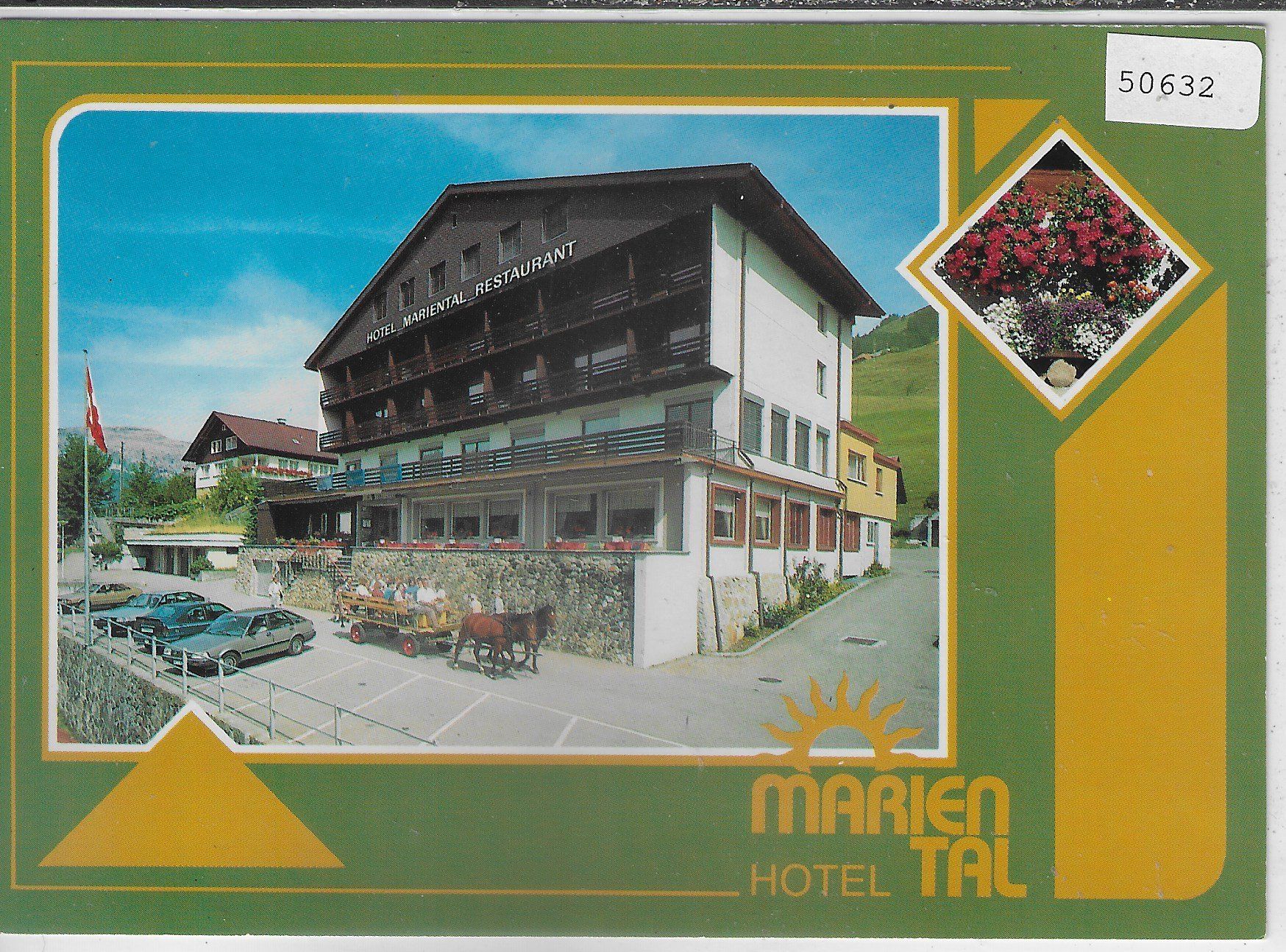 Cartoline postali: Hotel-Restaurant Mariental - Sörenberg – Usato da Ettingen venduto da Kartenplanet