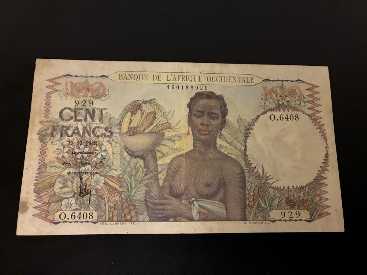 Banconote: 100 Francs 1948 – Usato da Dällikon venduto da Woldbanknoten 1