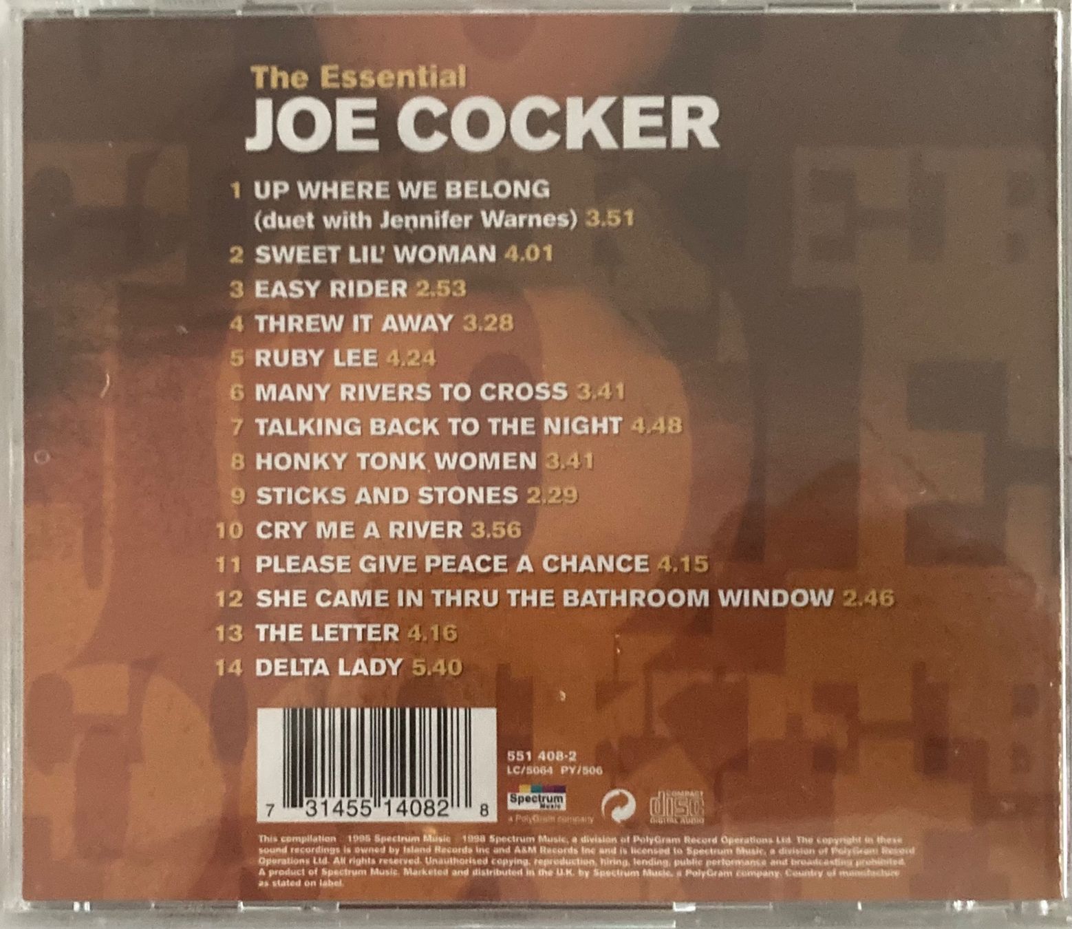CD: JOE COCKER - THE ESSENTIAL – Usato da Poliez-Pittet venduto da Newtown-Records 1