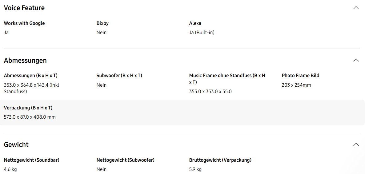 Samsung Lautsprecher: Samsung Music Frame Bluetooth Lautsprecher – Neu (gemäss Beschreibung) aus Zofingen von Bolligerag 6