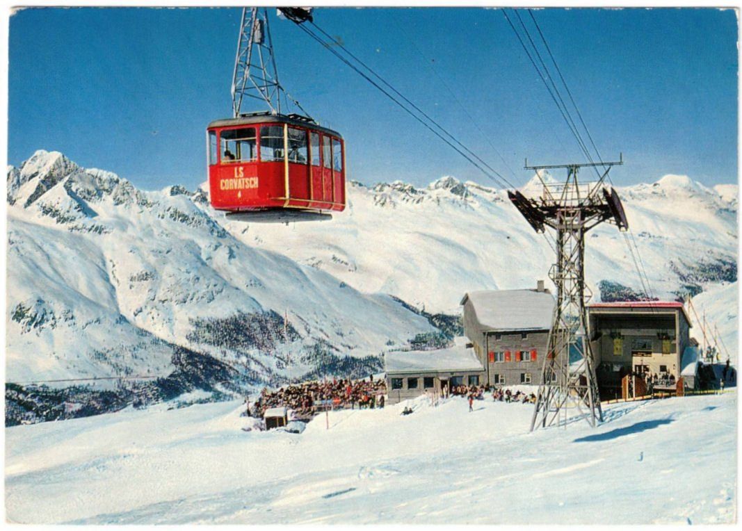 Ansichtskarten: Silvaplana - Luftseilbahn Corvatsch – Gebraucht aus Binningen von Mountainrider