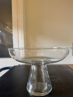 Glas Obstschale mit Fuss (Glasi Hergiswil)