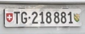 Schilder: TG 218 881 – Gebraucht aus Balterswil von les_bn52