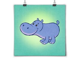 Poster fürs Kinderzimmer - 2/7: NILPFERD