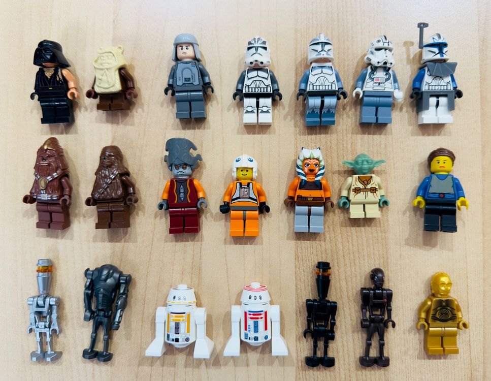 21 Lego Star Wars Figuren TOP ZUSTAND (teils sehr selten)
