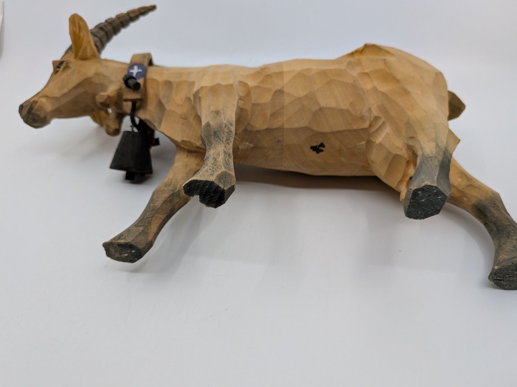 Skulpturen & Statuen: Holzfigur Steinbock oder Ziege – Gebraucht aus Emmen von magelan 2