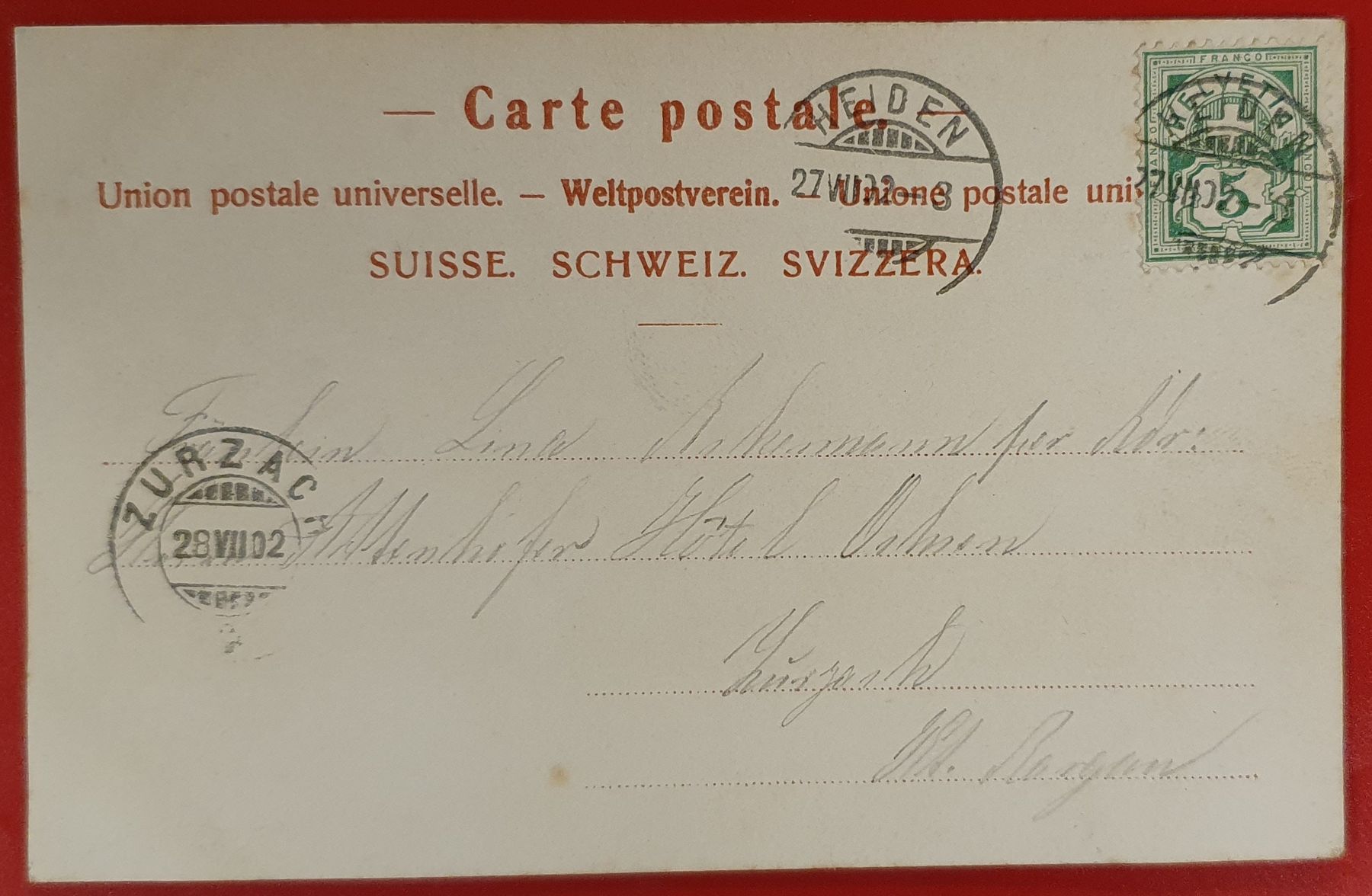 Cartoline postali: Heiden 1902 – Usato da Kreuzlingen venduto da Rschweiz1 1