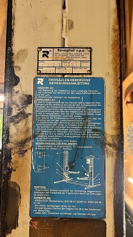 Ponts élévateurs & Crics: Autolift Ravaglioli KP312/A – D'occasion à Rüti b. Lyssach par Mosracing 1