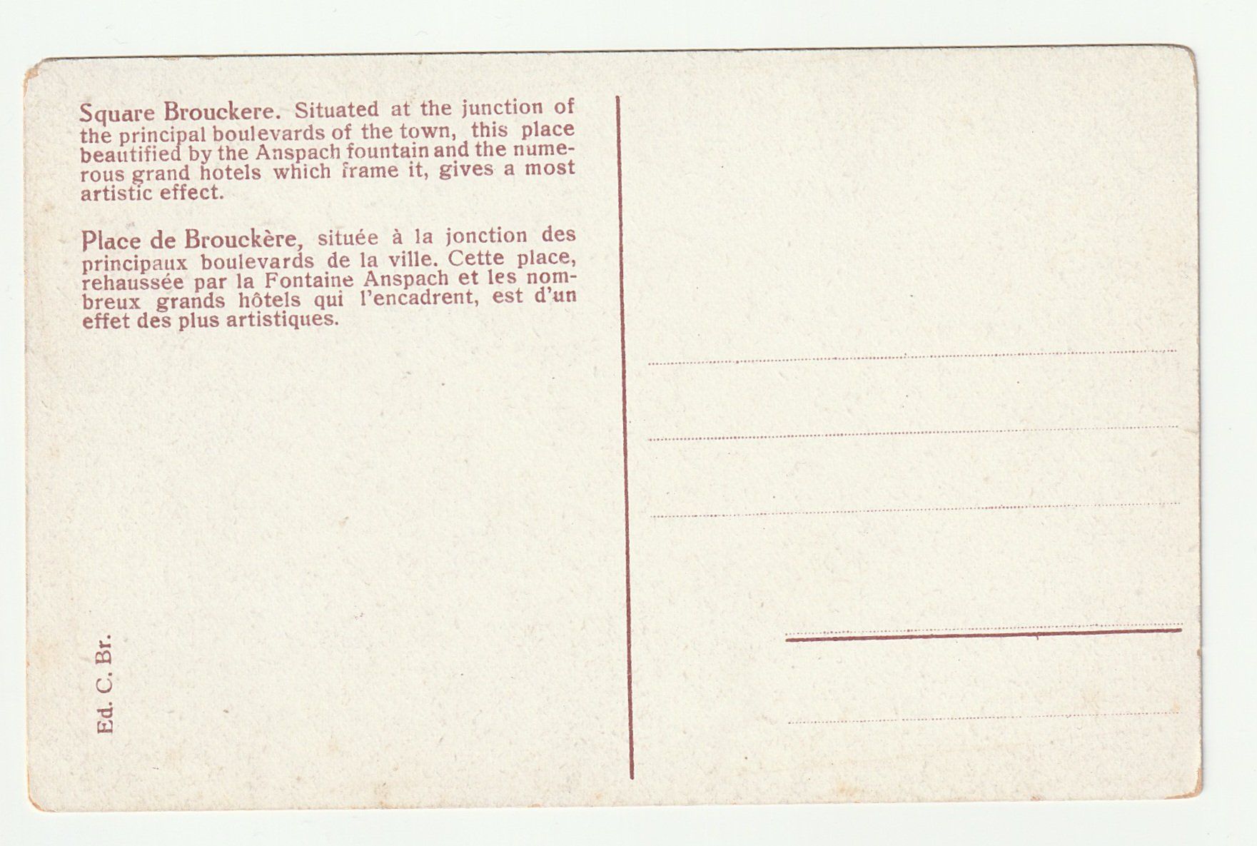 Cartoline postali: Postkarte Brüssel, Place de Brouckère, Monument Anspach – Nuovo (secondo la descrizione) da St. Gallen venduto da Ricardo_Deals 1