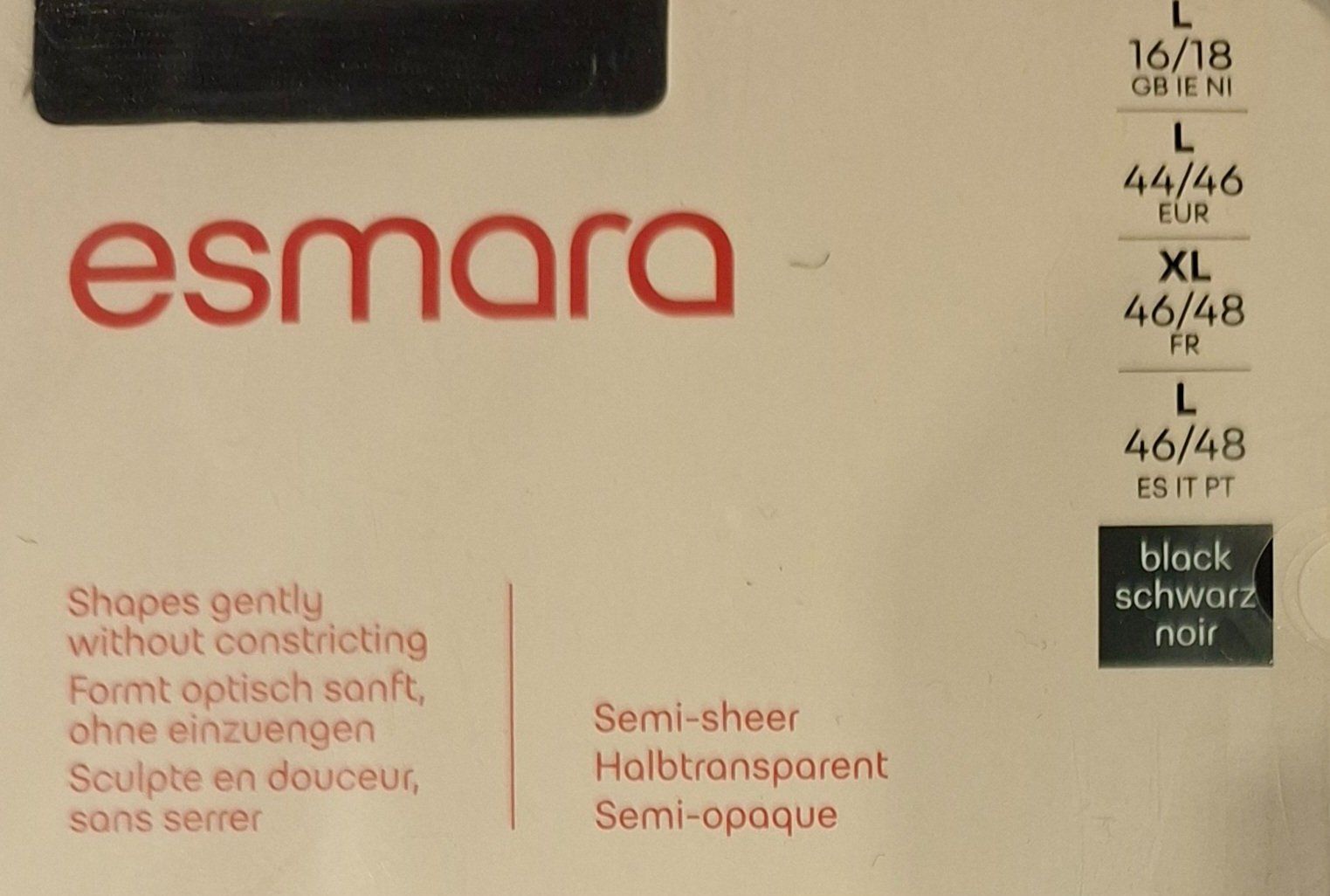 Calze & Collant: Esmara Shape 40 Stütz Strumpfhose 40den Gr.L Schwarz – Nuovo e nell'imballaggio originale da Amriswil venduto da Celini3 4