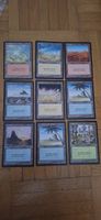 9x Magic The Gathering Mirage 1996 – Grundländer