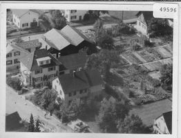 Flugaufnahme Pratteln Obermattstrasse 63/65 Photo: 90x120mm
