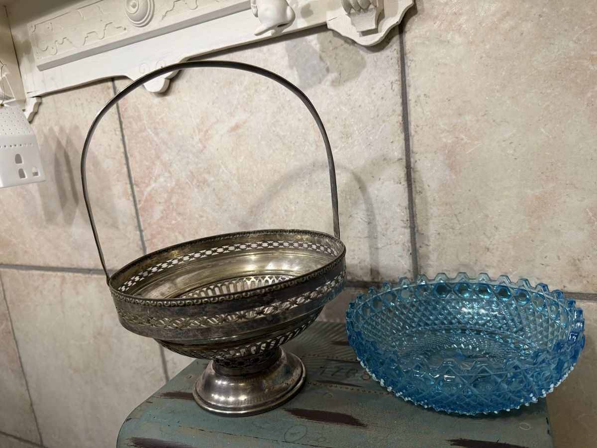 Ciotole: Vintage Schale mit Glaseinsatz – Usato da Schaffhausen venduto da Ibag 2