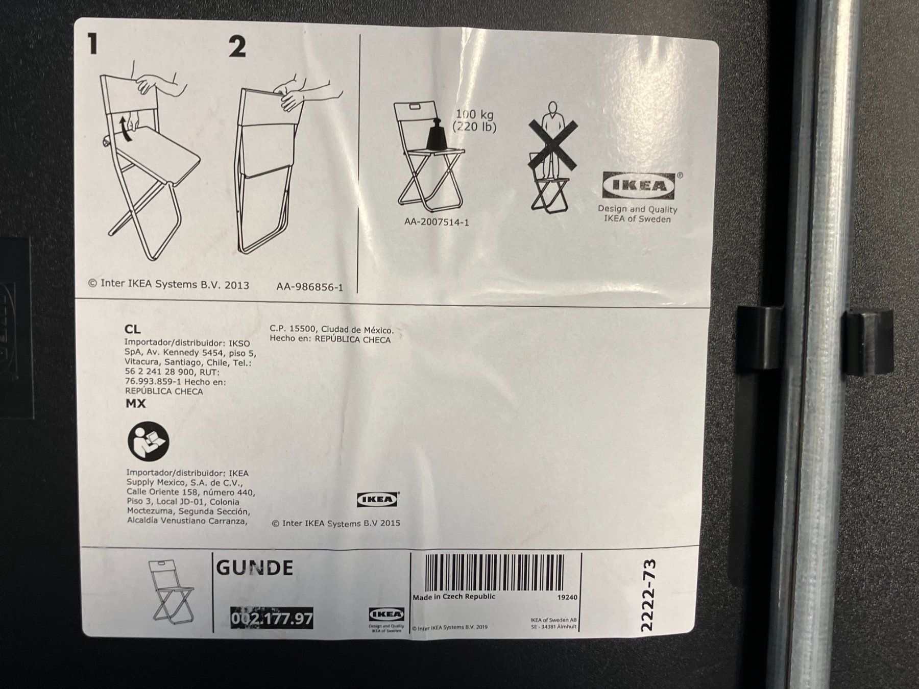Ikea Stühle: neuer IKEA - Gunde Klappstuhl ab 1.- – Neu (gemäss Beschreibung) aus Lichtensteig von Buy24International 4