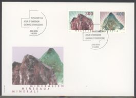 2003, FDC, Dauermarken Mineralien
