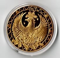Skorpion_Sternzeichen _Goldig_Medaile in Schutzkapsel