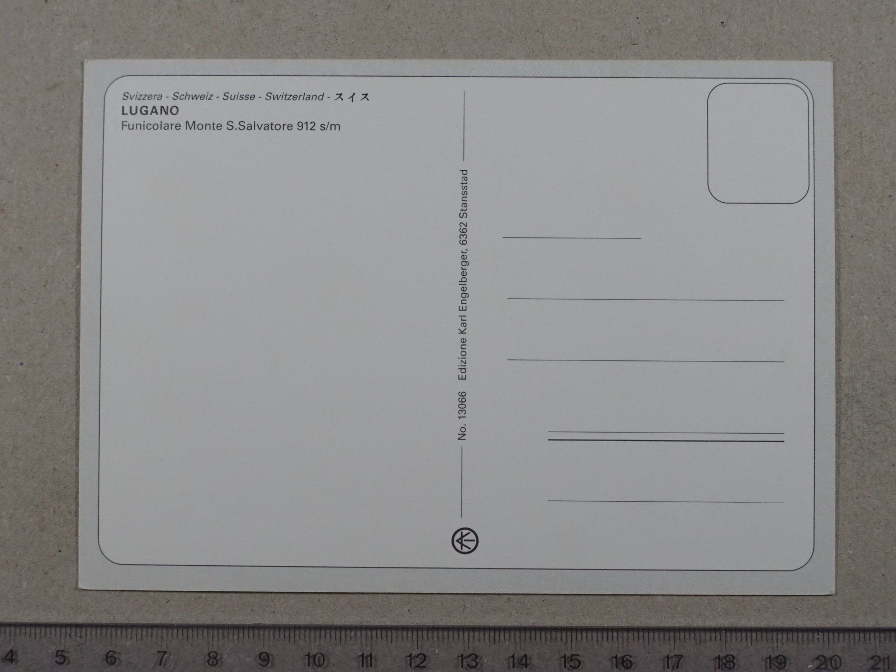 Cartoline postali: Lugano, Funicolare Monte S. Salvatore – Usato da Lenzburg venduto da fh1 1