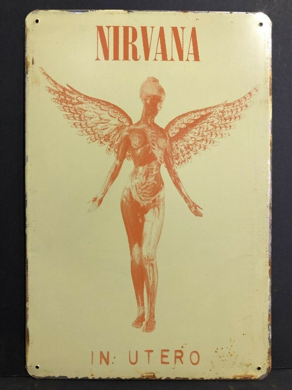 Insegne: Rusty Blechschild-NIRVANA-IN UTERO – Nuovo e nell'imballaggio originale da Rupperswil venduto da big-one-sale