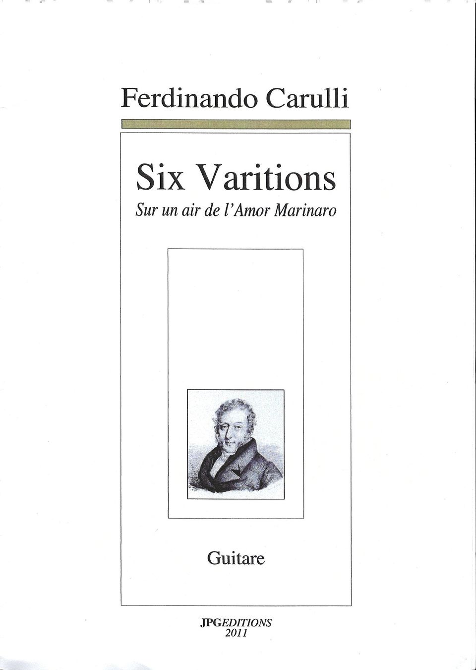 Libri: SIX VARIATIONS - Ferdinando Carulli – Nuovo (secondo la descrizione) da St-Blaise venduto da partita-ch