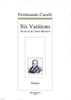 SIX VARIATIONS - Ferdinando Carulli