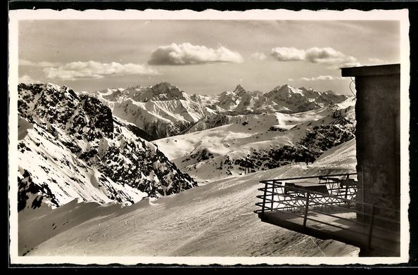 Cartoline postali: Davos-Parsenn, Weissfluhjoch, Restaurant – Usato da Berlin venduto da bartko-reher