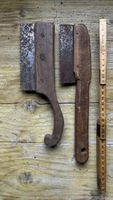 Zwei alte Handsägen Holzgriff Metallblatt gebraucht
