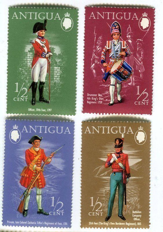 Alle Briefmarken: Briefmarken "Uniform". Antigua – Neu und originalverpackt aus Basel von Butsch5