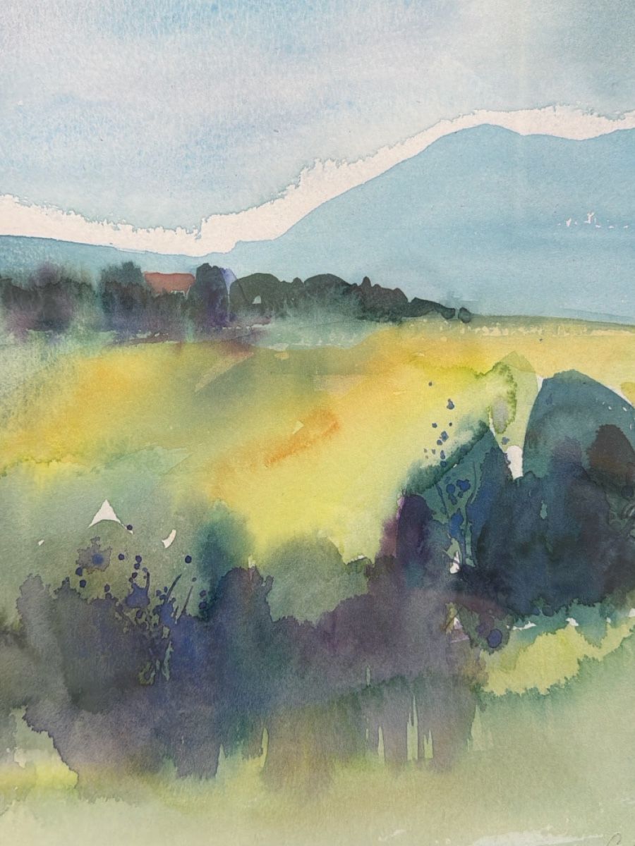 Dipinti: Gilbert Hennin, Aquarell, Landschaft. – Usato da Biberist venduto da Momo33 3