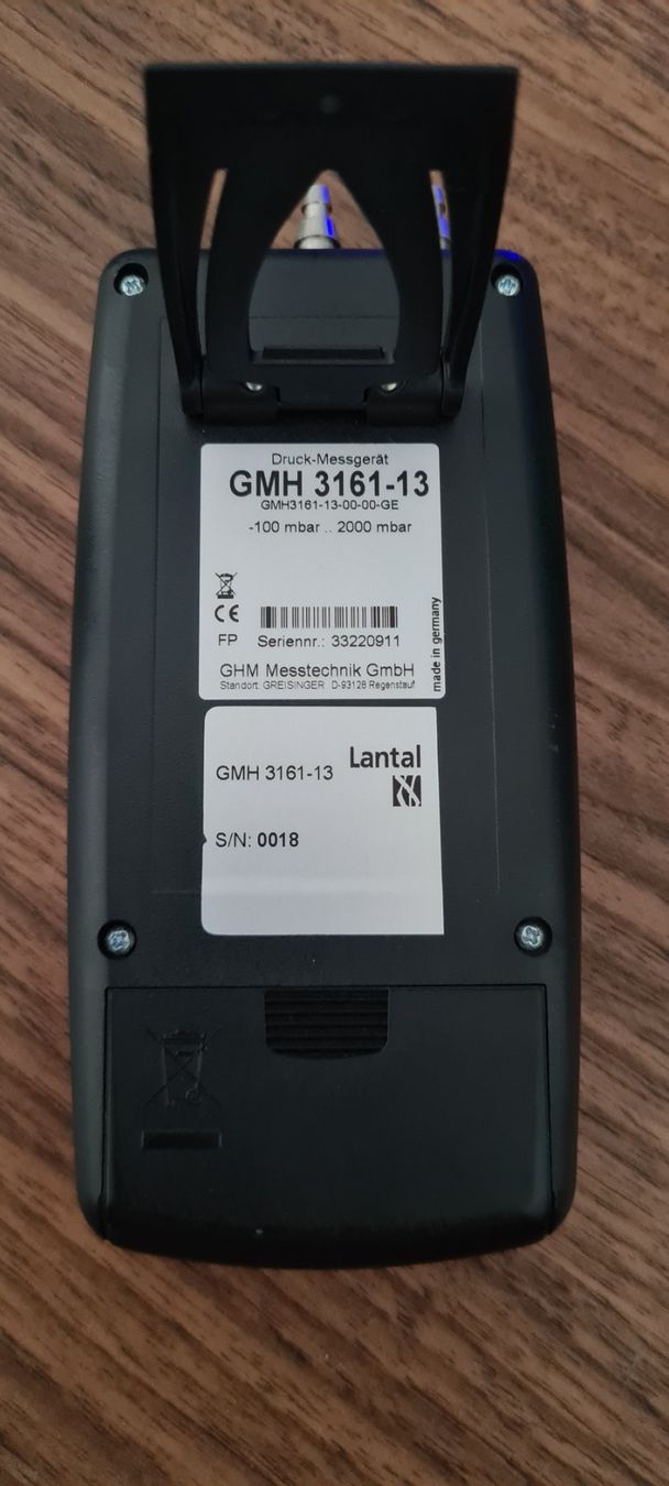Misurare: Manometer ÜBER-/UNTER-/DIFFERENZ DRUCK  -100 bis +2000 mbar – Usato da Brüttisellen venduto da Sealauncher2814 5