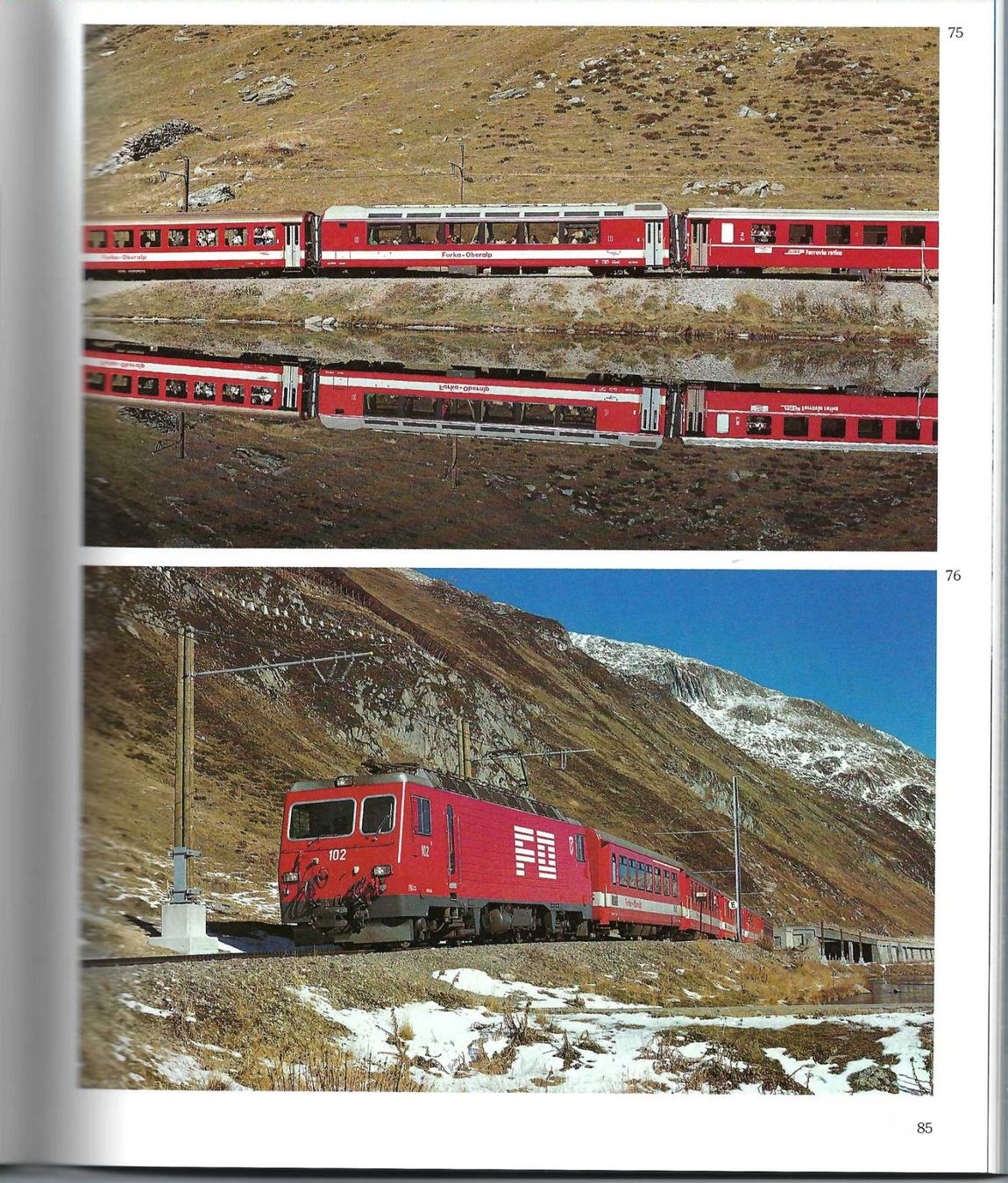 Libri: Glacier- und Bernina Express. B. Hitz; R. Weber – Usato da Horw venduto da SwissSteamMemories 2