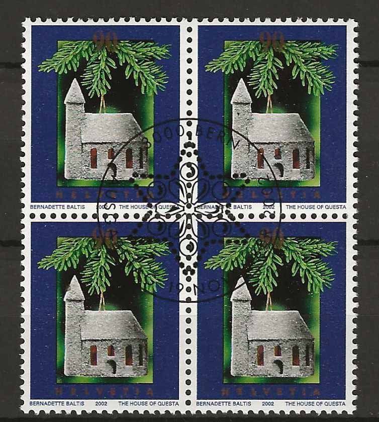 Alle Briefmarken: B1072 - Noel 2002 B4 1er jour – Gebraucht aus Trélex von Phil_Albert