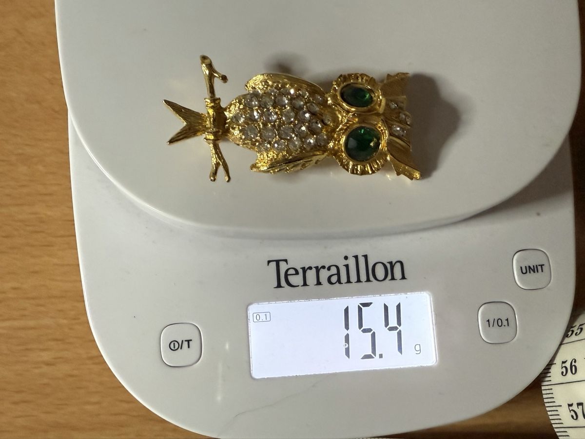 Spille & Fermagli: Vintage Brosche Eule Strass – Usato da Lamone venduto da LaCantinaMagica 8