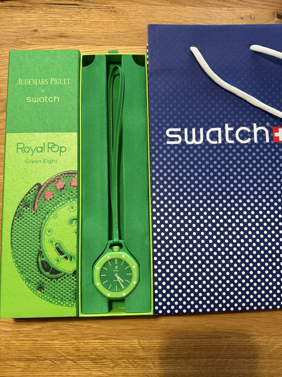 Swatch Orologi: AP x Swatch Royal Pop Green Eight – Nuovo e nell'imballaggio originale da Neuenhof venduto da miravesna 3