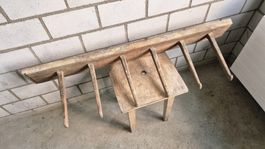 Kleider-Aufhängung zu antikem Schrank (2), Garderobe